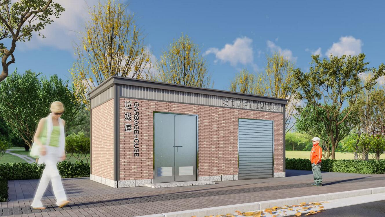 备桶式环保垃圾屋